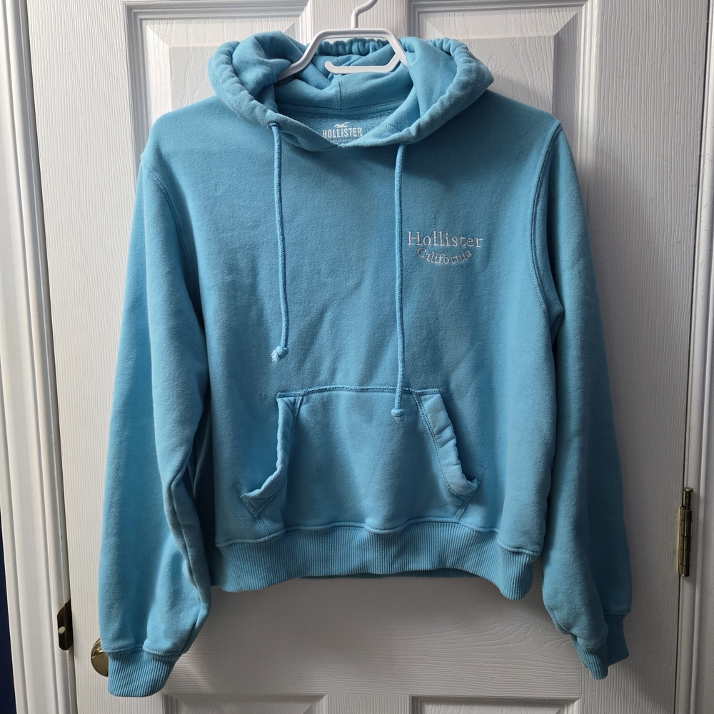 Hollister Teal Sweatshirt with Embroidered Logo